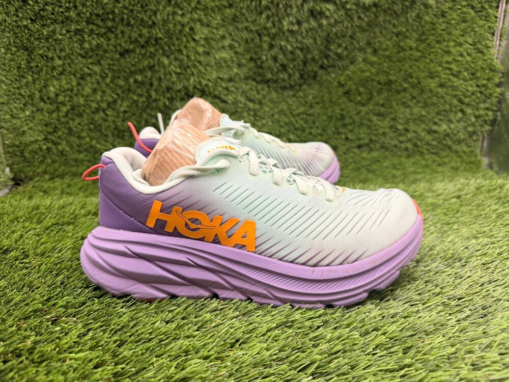 Hoka One One Rincon 3 1119396-BGCV Athletic Sneaker Women's 6B Blue Mesh Running